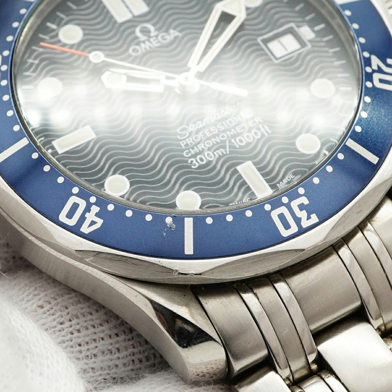 歐米茄海馬系列 2531.80 海軍藍錶盤男士腕錶-6