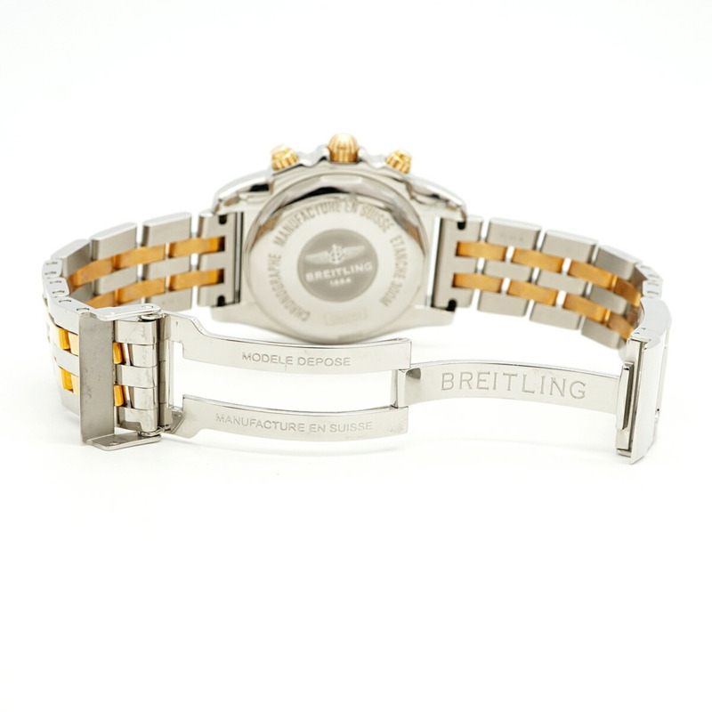 百年靈 Chronomat 41 CB0140 銀色錶盤男士腕錶-3