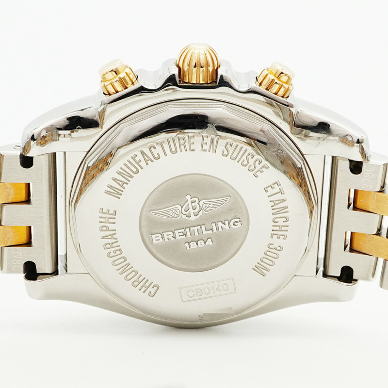 百年靈 Chronomat 41 CB0140 銀色錶盤男士腕錶-4