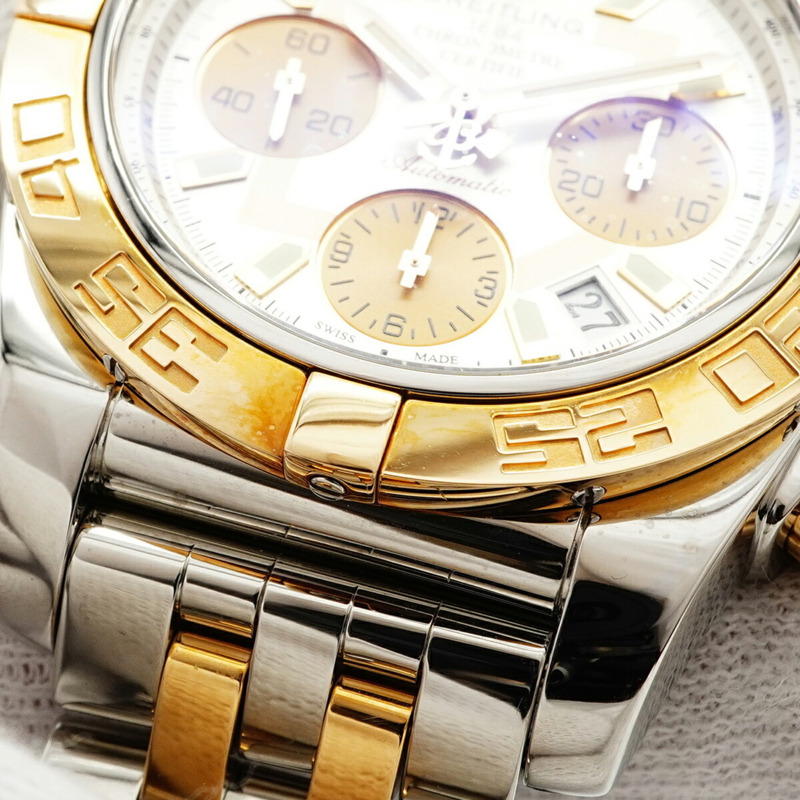 百年靈 Chronomat 41 CB0140 銀色錶盤男士腕錶-6