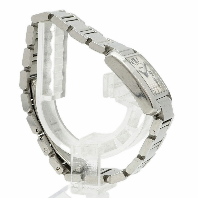 卡地亞 Tank Française SM W51008Q3 象牙色錶盤女士腕錶-2