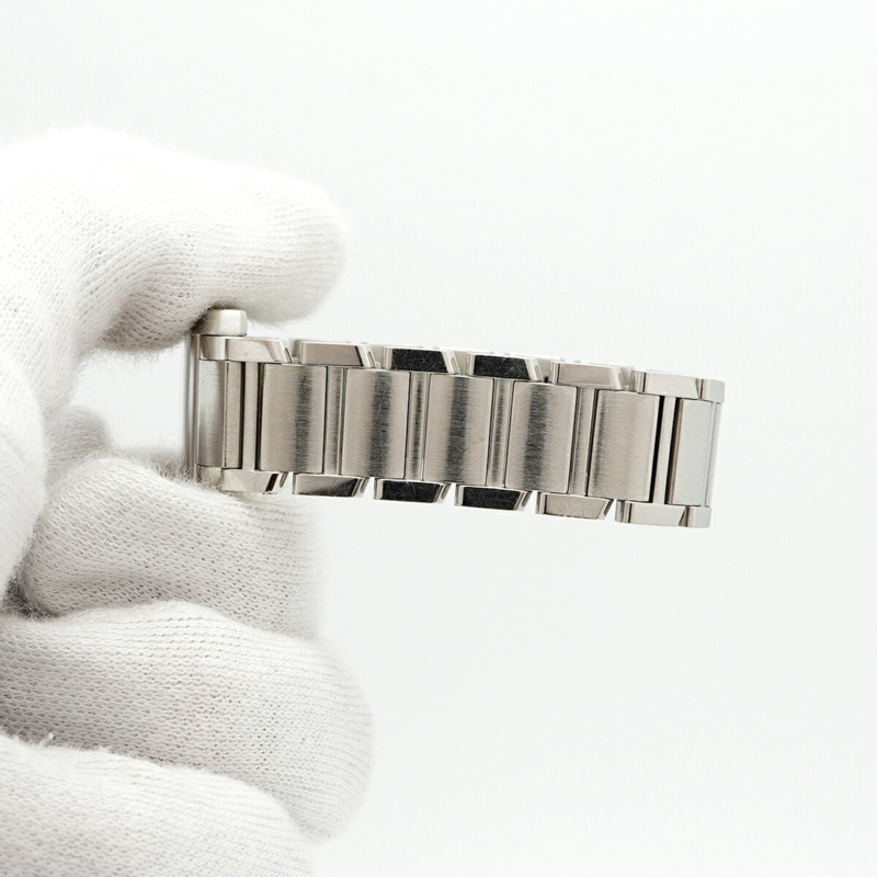 卡地亞 Tank Française SM W51008Q3 象牙色錶盤女士腕錶-5