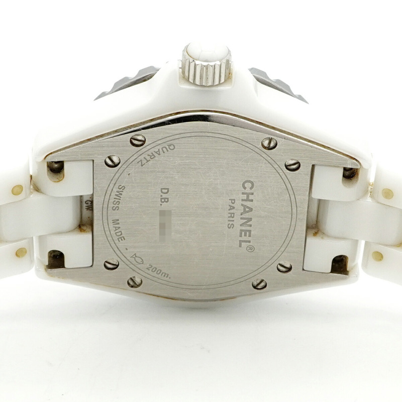 香奈兒 J12 H1628 白色錶盤女錶-4