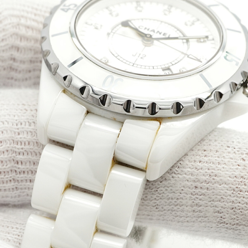 香奈兒 J12 H1628 白色錶盤女錶-6