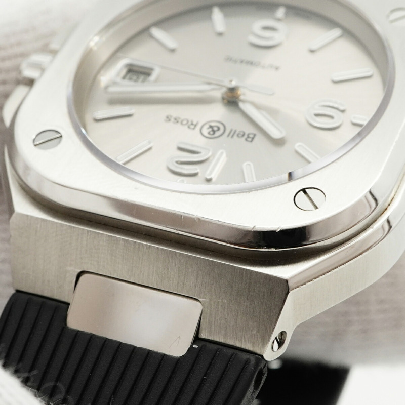 Bell & Ross BR-05 BR05A-GR-ST SRB 銀色錶盤男士腕錶-5