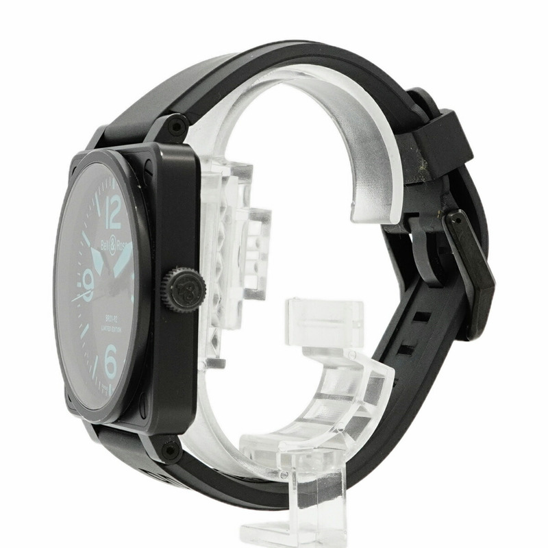 Bell & Ross Aviation BR01-92-SBlu 黑色錶盤男士腕錶-1