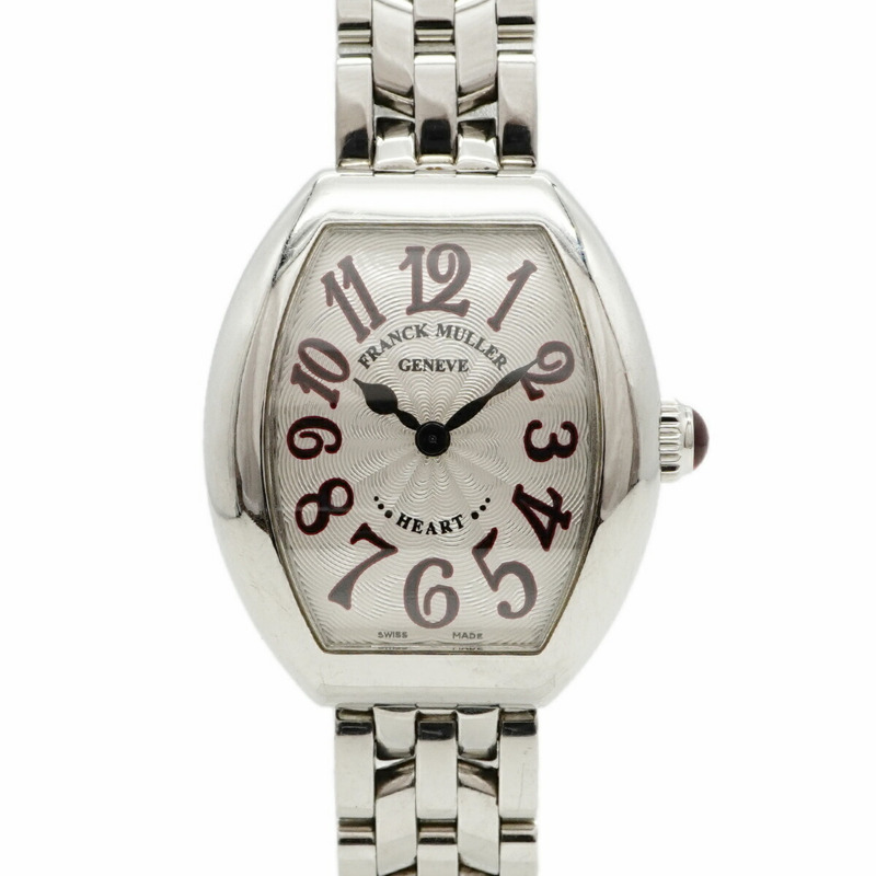 Franck Muller Heart to 5002SJA 銀色錶盤女士腕錶-0