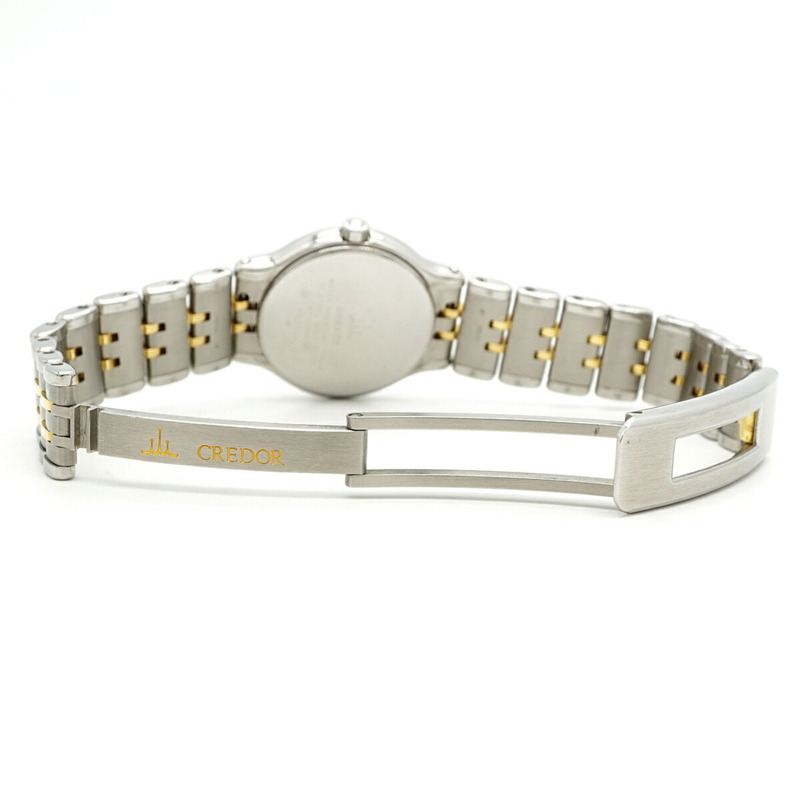 精工 Credor 7371-0040 銀色錶盤女士腕錶-3