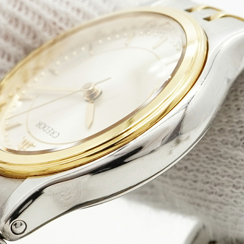 精工 Credor 7371-0040 銀色錶盤女士腕錶-6