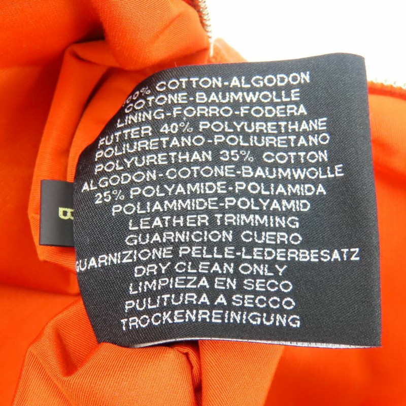 愛馬仕 Bolide 迷你手拿包,棉帆布包,皮革,橙色(Feu),女士款-13