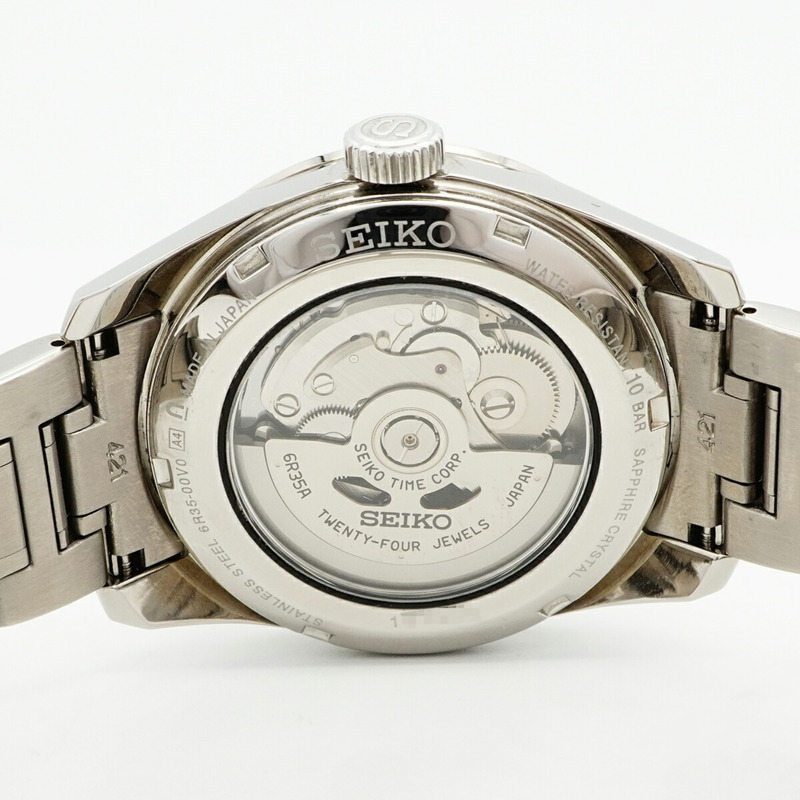 精工 Presage SARX077 6R35-00V0 海軍藍錶盤男士腕錶-4