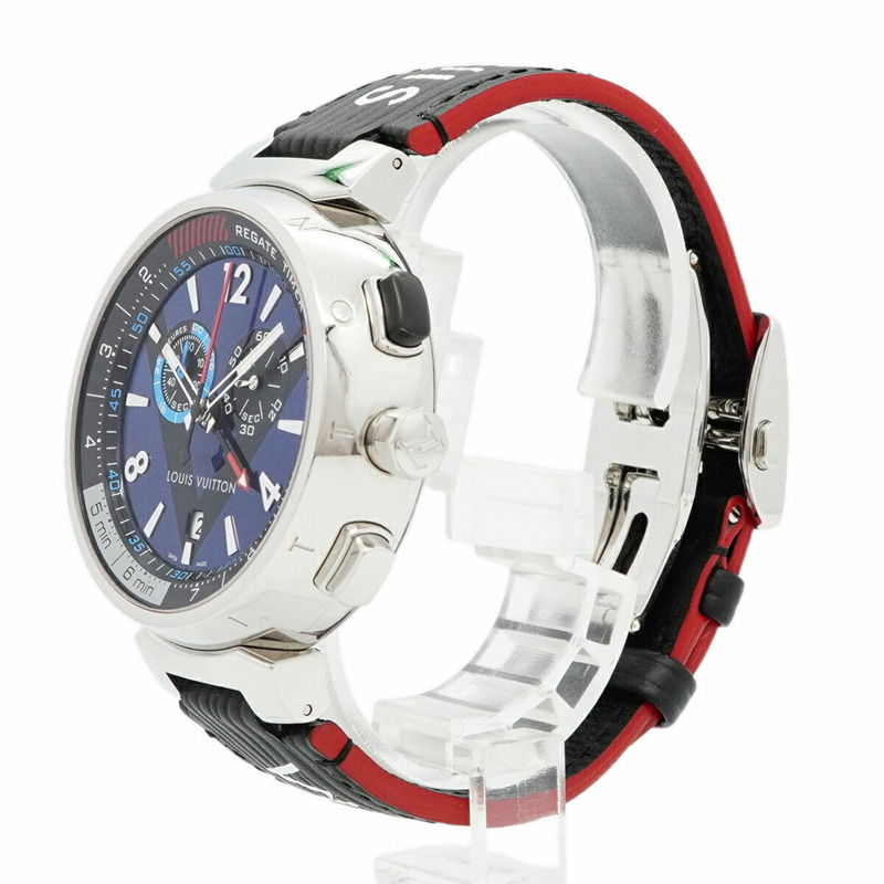 路易威登 Tambour Regatta Q102D 海軍藍錶盤男士腕錶-1