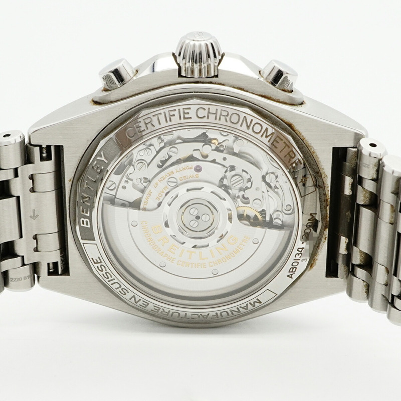 百年靈 Chronomat AB0134 綠色錶盤男士腕錶-4