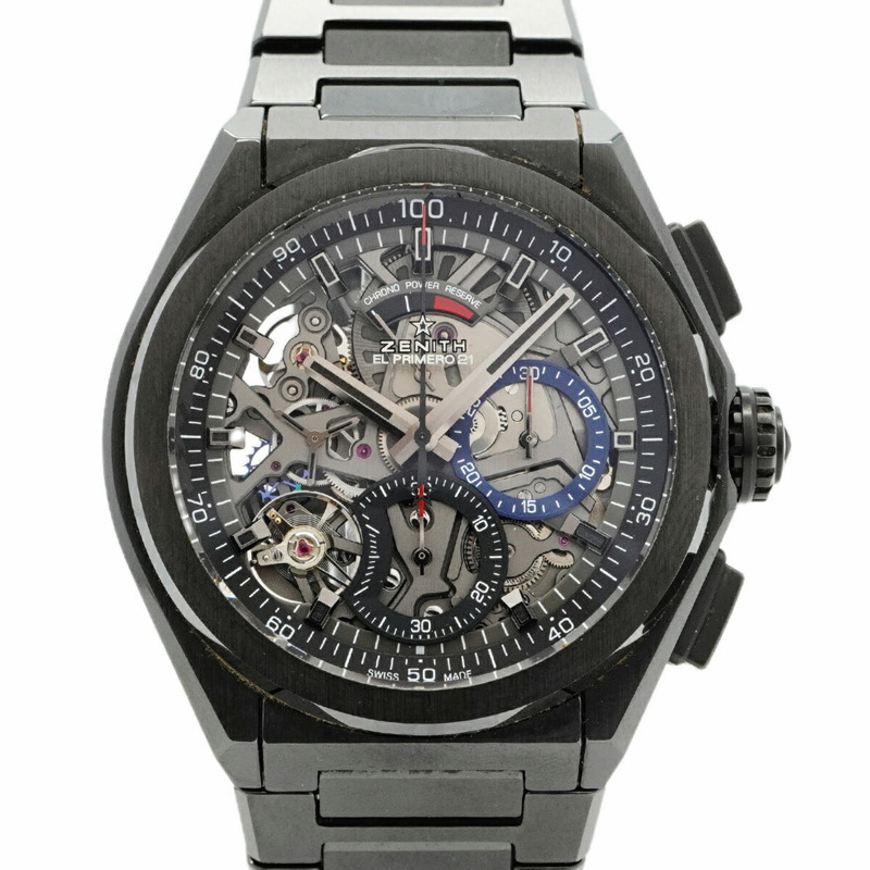 真力時 Defy El Primero 21 49.9000.9004 鏤空錶盤男士腕錶-0