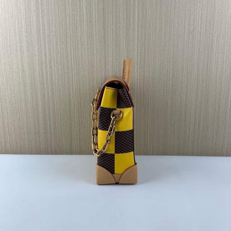 Louis Vuitton Nano Steamer 發財黃郵差包15*7*18 99新配件塵袋-4
