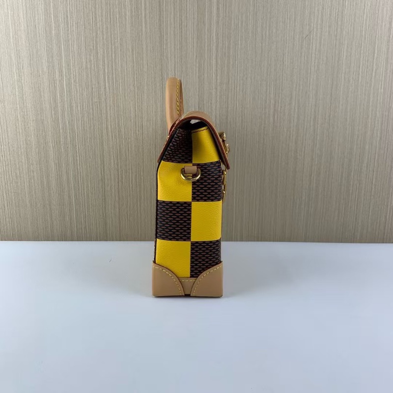 Louis Vuitton Nano Steamer 發財黃郵差包15*7*18 99新配件塵袋-5