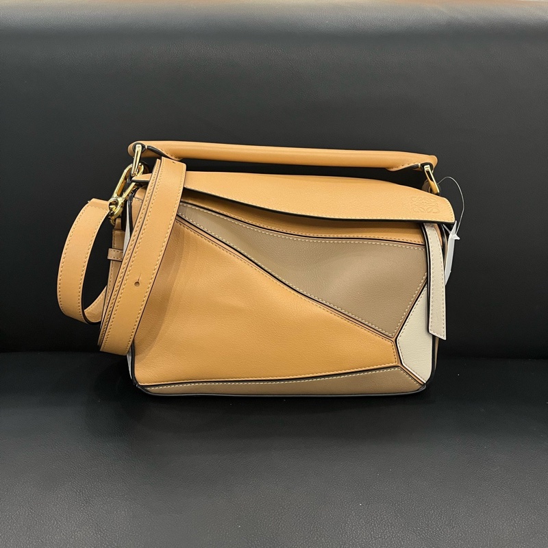 羅意威loewe 新款拼色puzzle包小號 附件：無-0