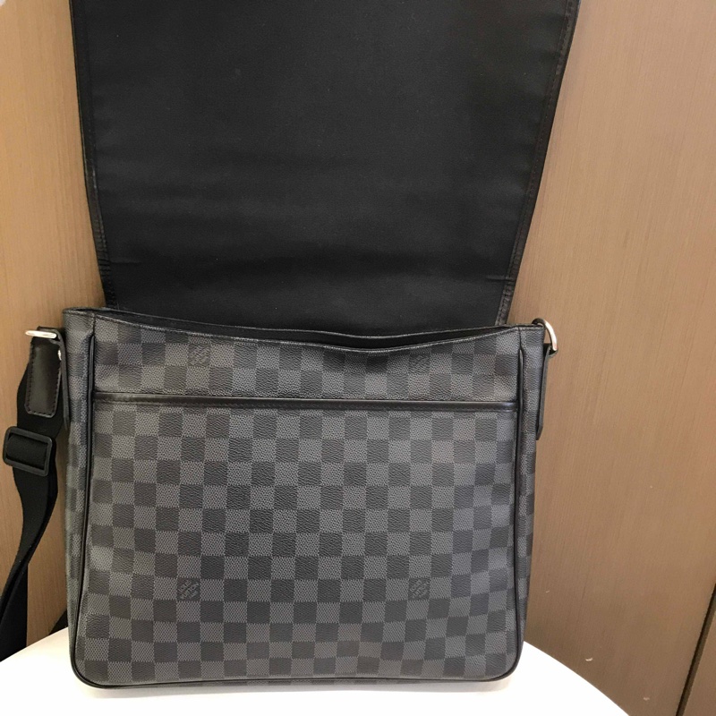 lv路易威登/Louis Vuitton 男士斜挎 郵差 黑棋盤 好成色 尺寸:長33cm-4