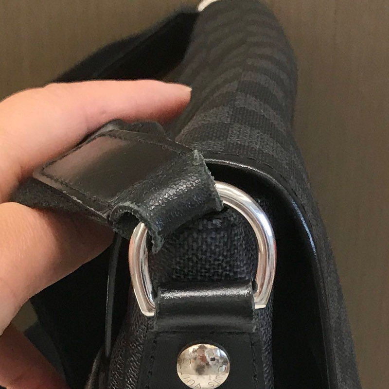 lv路易威登/Louis Vuitton 男士斜挎 郵差 黑棋盤 好成色 尺寸:長33cm-8