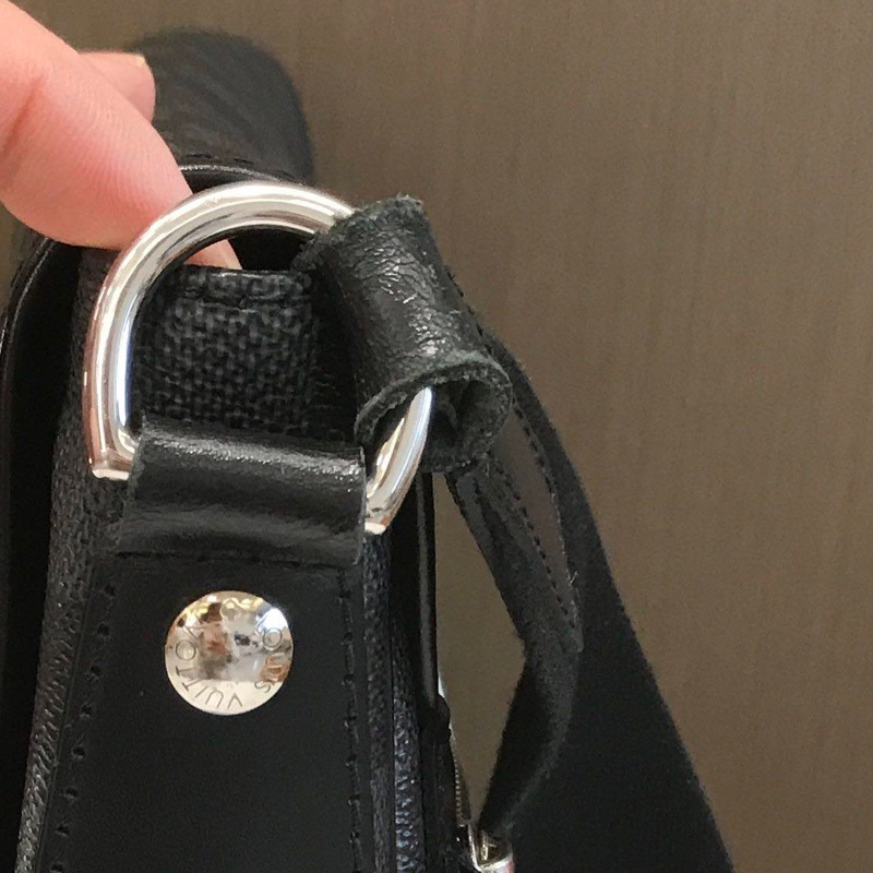 lv路易威登/Louis Vuitton 男士斜挎 郵差 黑棋盤 好成色 尺寸:長33cm-9