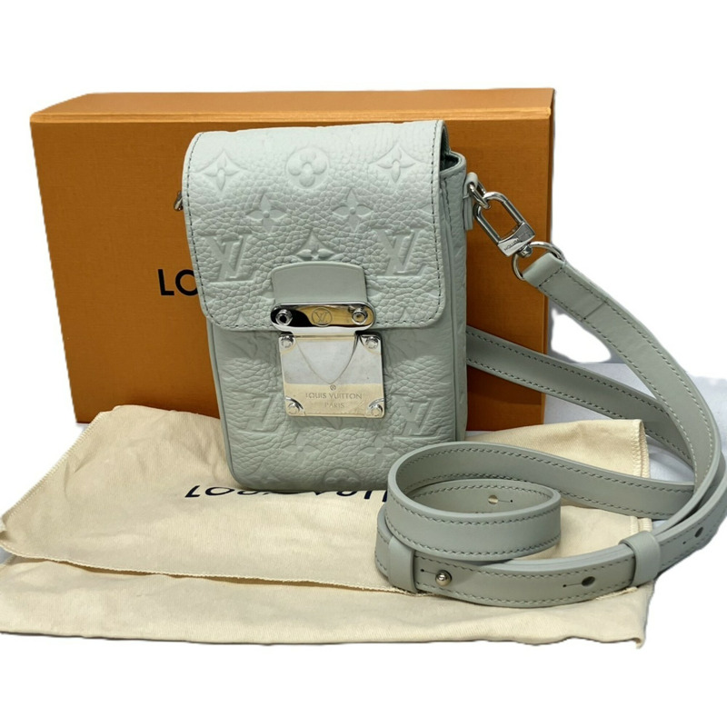 路易威登 (LOUIS VUITTON) Monogram S-Lock 直式穿戴式皮夾 M82568 肩包 皮革 薄荷綠 男士-9