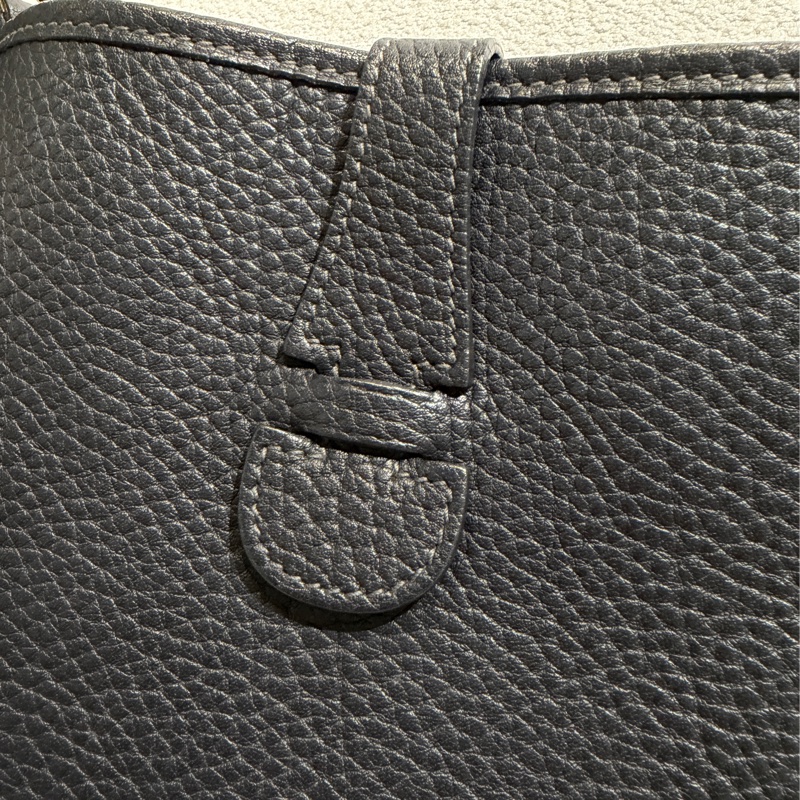 Hermès愛馬仕 老愛馬仕方框H刻 深藍近黑-2