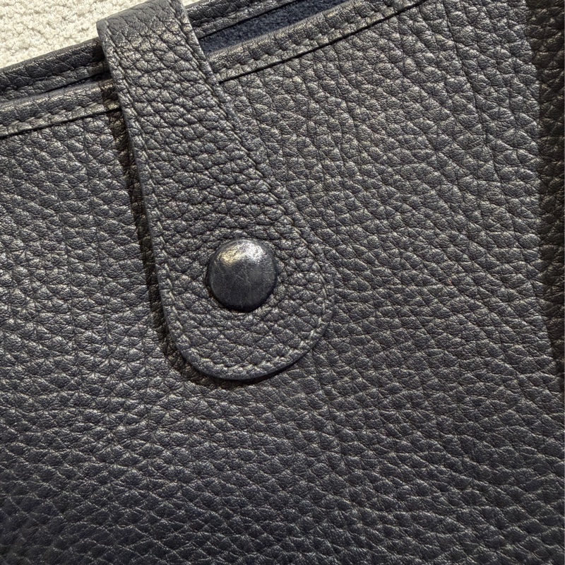 Hermès愛馬仕 老愛馬仕方框H刻 深藍近黑-4