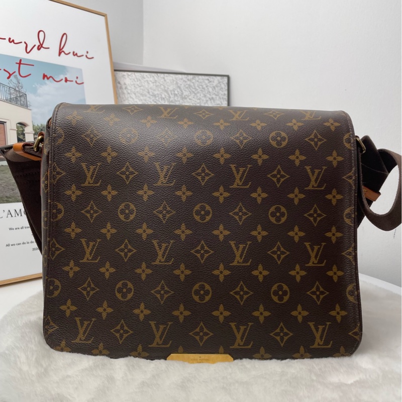 LV/路易威登 Bastille系列經典棕色 老花男士單肩斜挎郵差包 尺寸:32*28*7.5-0