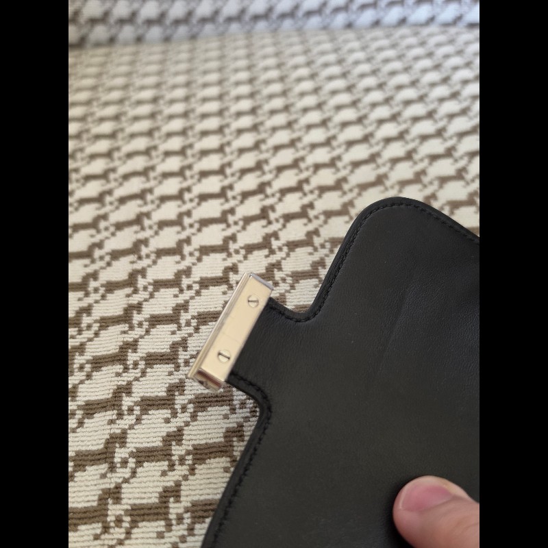 Hermès Constance 黑銀短夾 Box 絕版品-3