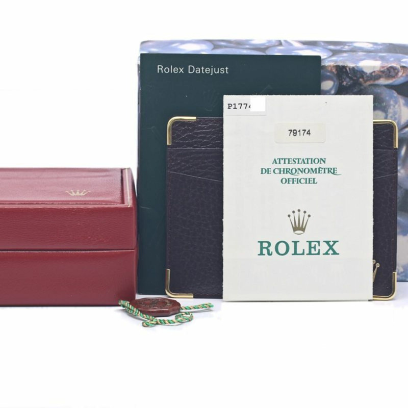 勞力士 Datejust 10P 鑲鑽 79174G 女士腕錶 18K 白金 x 不鏽鋼 40302-23