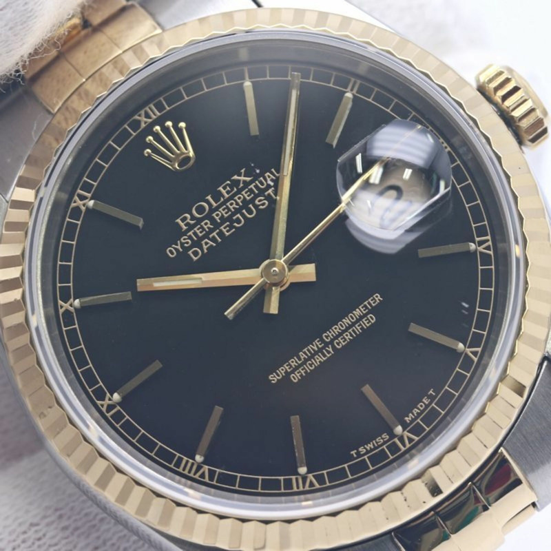 勞力士 Datejust 16233 男士腕錶 18K黃金 x 不鏽鋼 40303-22