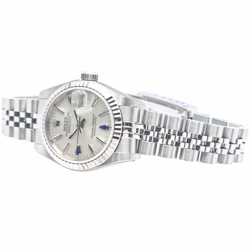 勞力士 Datejust Sapphire 2P 79174 女士腕錶 18K 白金 x 不鏽鋼 40301-3