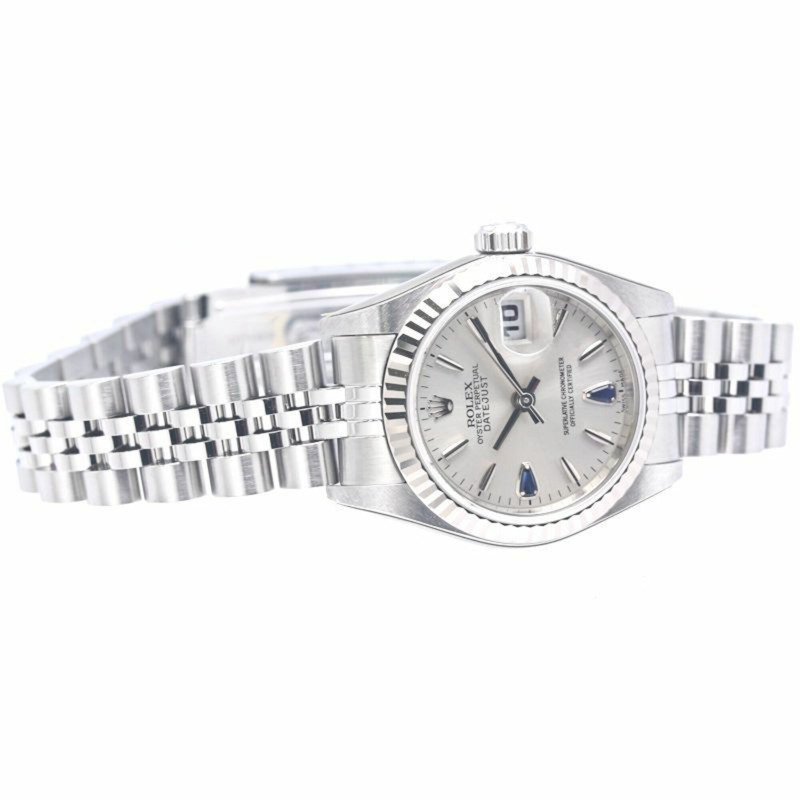 勞力士 Datejust Sapphire 2P 79174 女士腕錶 18K 白金 x 不鏽鋼 40301-6