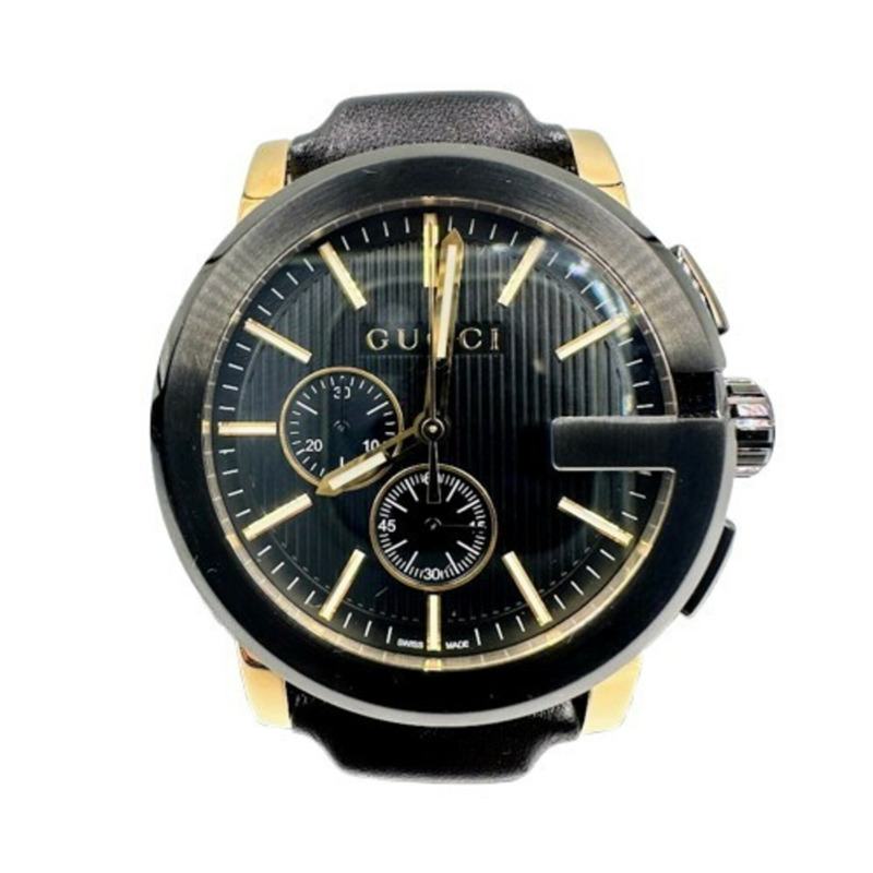 GUCCI 101.2 G-Chrono 石英錶,黑色-0