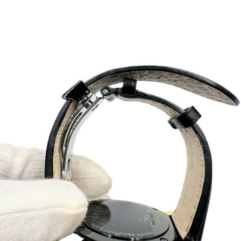 GUCCI 101.2 G-Chrono 石英錶,黑色-8