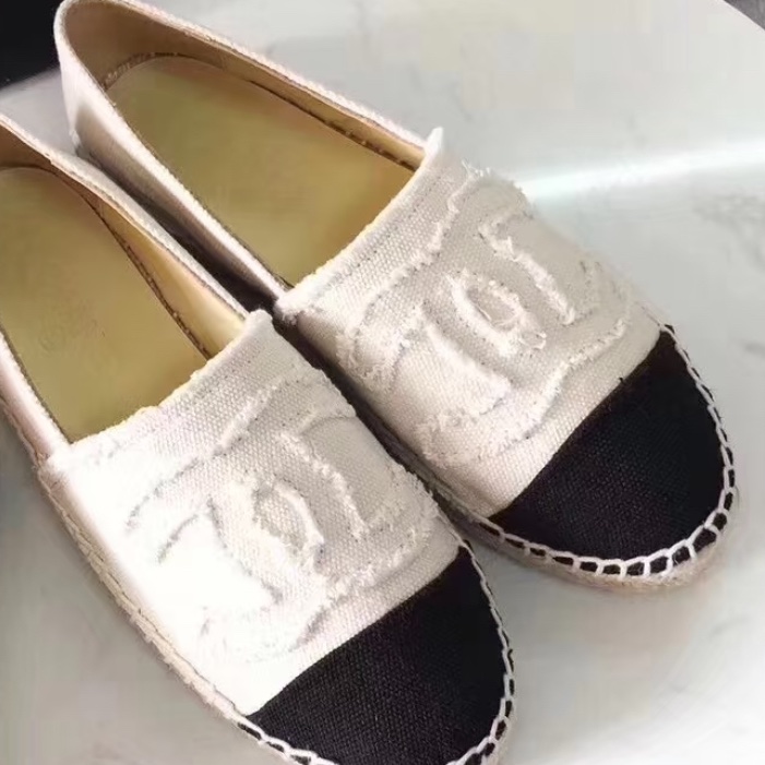 狀況優｜Chanel 米色/奶茶色草編鞋🤍38號-0