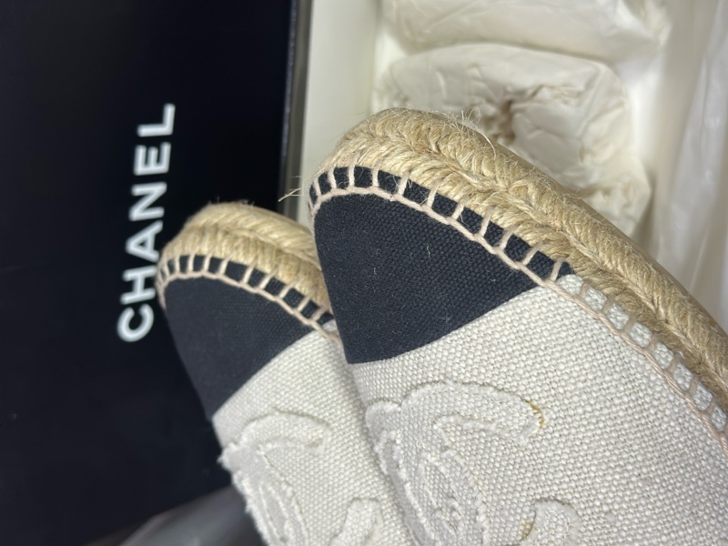 狀況優｜Chanel 米色/奶茶色草編鞋🤍38號-2