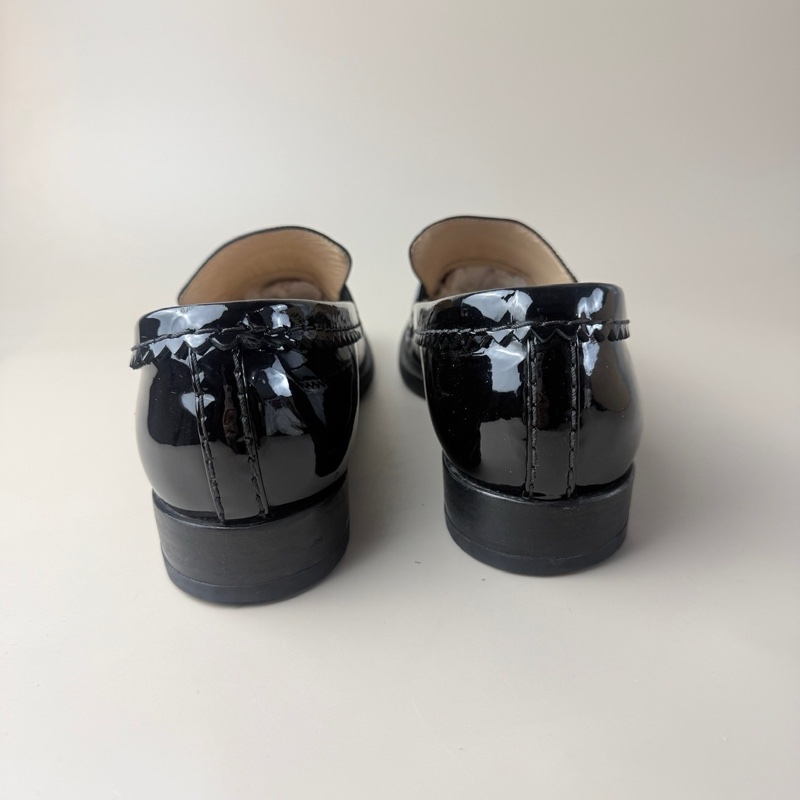 超好看樂福鞋｜Chanel 黑金雙c logo 樂福鞋 38.5🖤-2