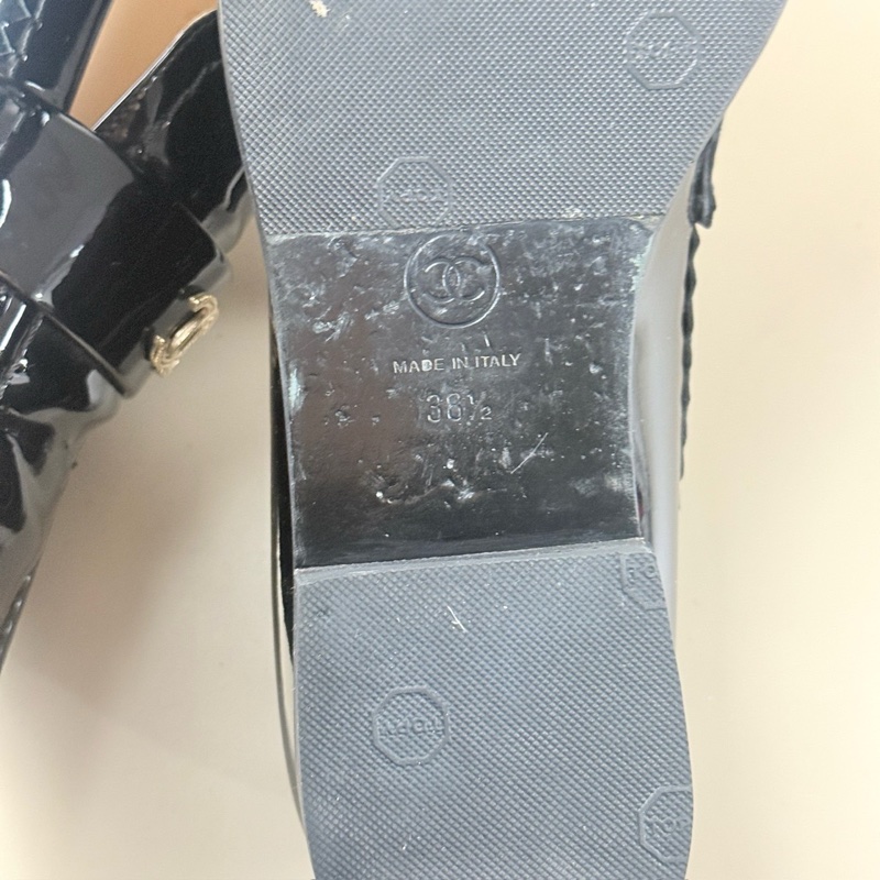 超好看樂福鞋｜Chanel 黑金雙c logo 樂福鞋 38.5🖤-5