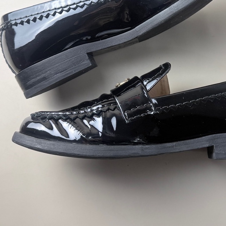 超好看樂福鞋｜Chanel 黑金雙c logo 樂福鞋 38.5🖤-8