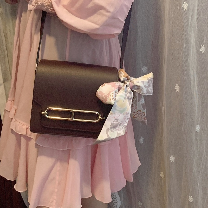 愛馬仕包 豬鼻包 側背包 斜背包 斜挎包 酒紅色玫瑰金扣  有專櫃收據副本 hermes roulis mini bag /crossbody bag rouge sellier evercolor rose gold hardware-5