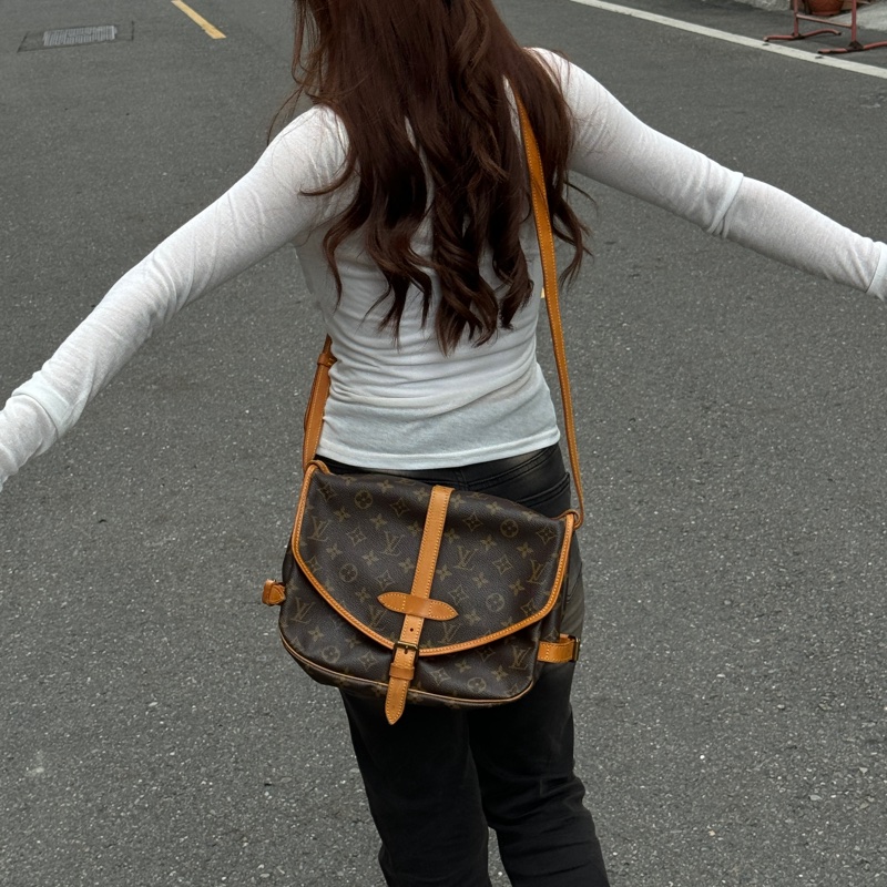 【黃金尺寸📏】 LV 經典老花 雙子星30 斜背包 (專櫃11萬)-3