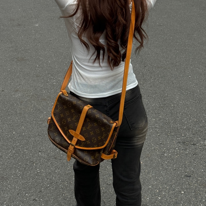 【黃金尺寸📏】 LV 經典老花 雙子星30 斜背包 (專櫃11萬)-4