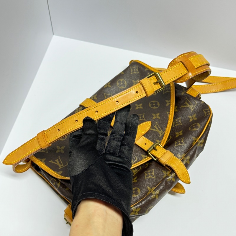 【黃金尺寸📏】 LV 經典老花 雙子星30 斜背包 (專櫃11萬)-7