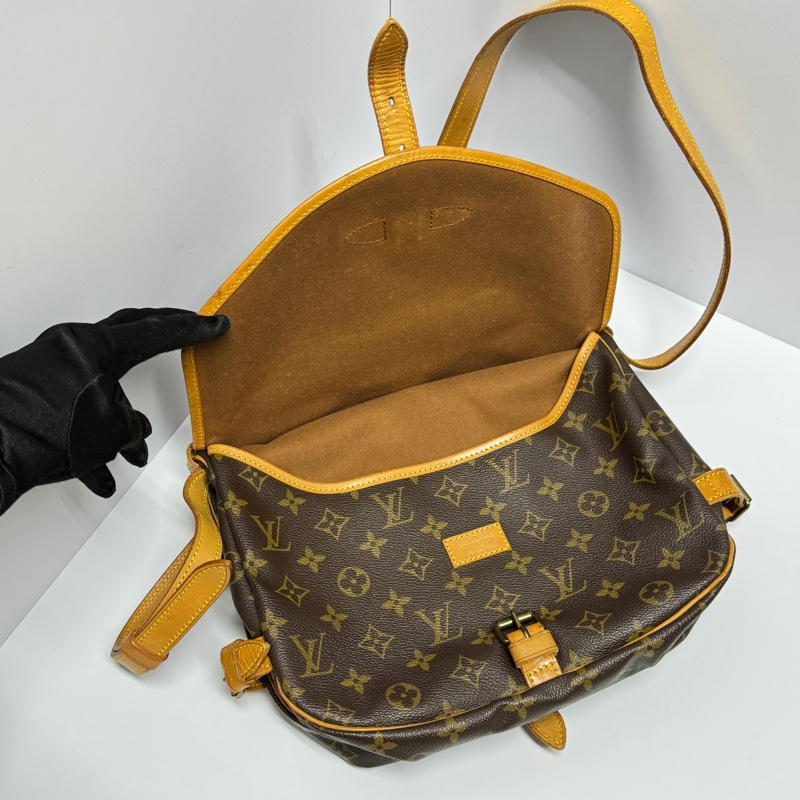 【黃金尺寸📏】 LV 經典老花 雙子星30 斜背包 (專櫃11萬)-10