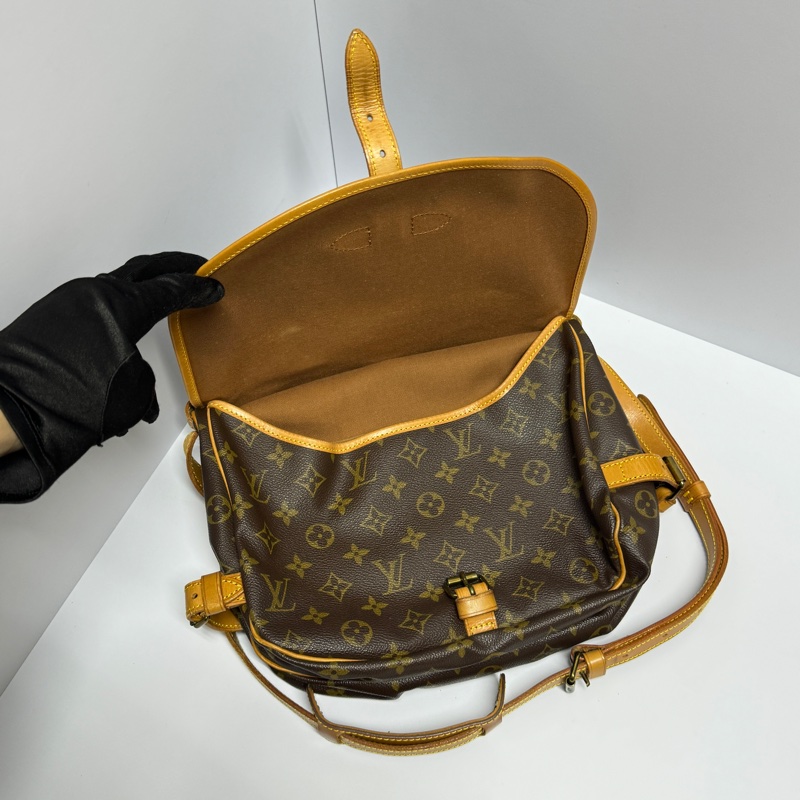 【黃金尺寸📏】 LV 經典老花 雙子星30 斜背包 (專櫃11萬)-13