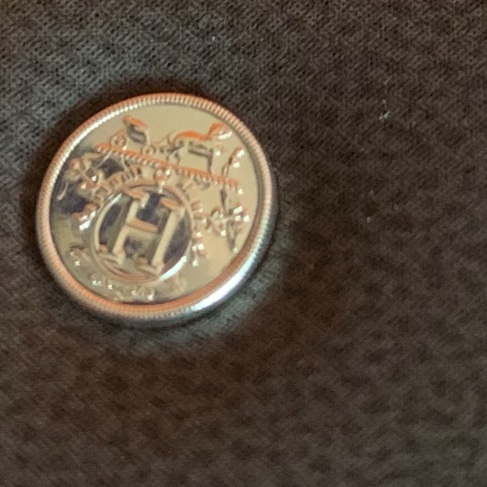 愛馬仕 耳環 純銀耳環 Ex-Libris hermes earrings 有愛馬仕專櫃收據副本-3