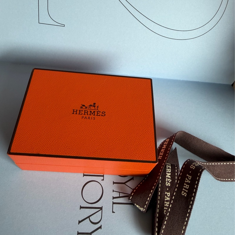 愛馬仕 耳環 純銀耳環 Ex-Libris hermes earrings 有愛馬仕專櫃收據副本-8