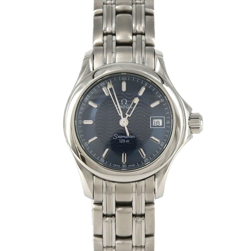 歐米茄海馬120 2581.81不鏽鋼石英錶-0