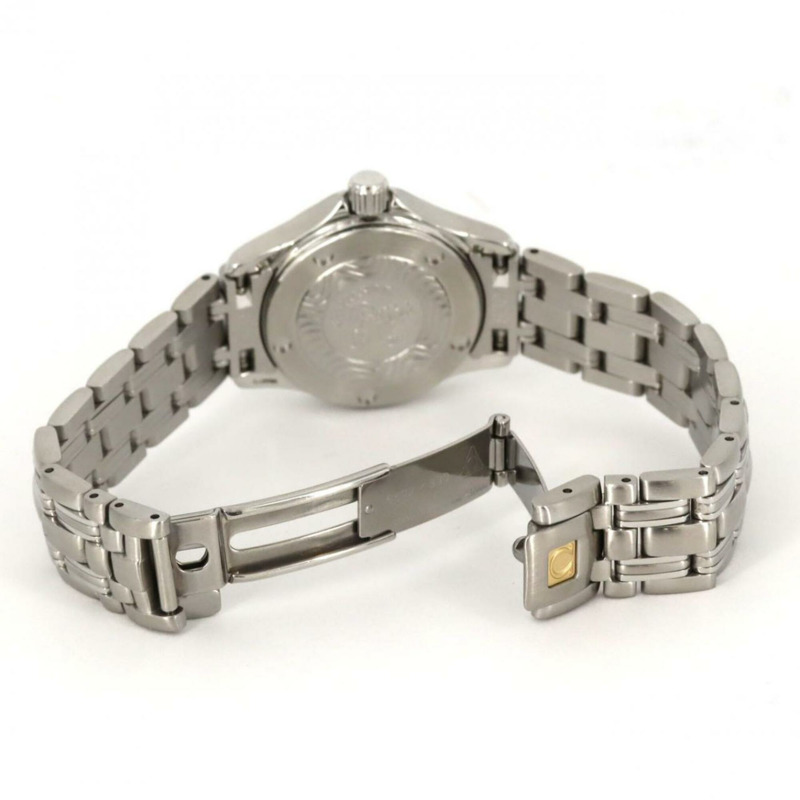 歐米茄海馬120 2581.81不鏽鋼石英錶-5